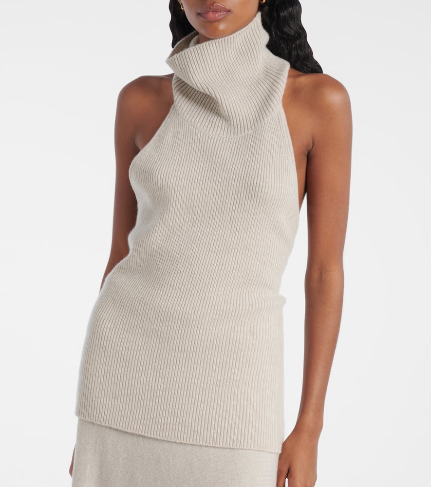 Lisa Yang Maddie Open-back Cashmere Top