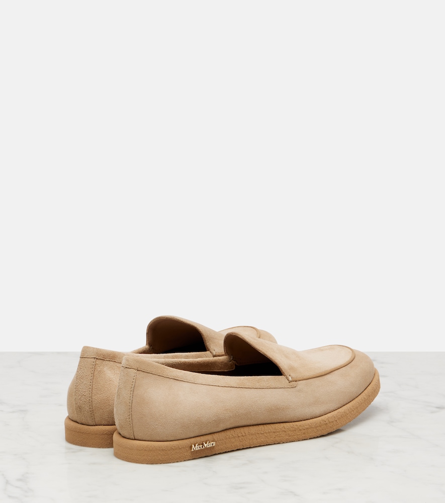  Max Mara Max Mara Softymoc Suede Loafers 