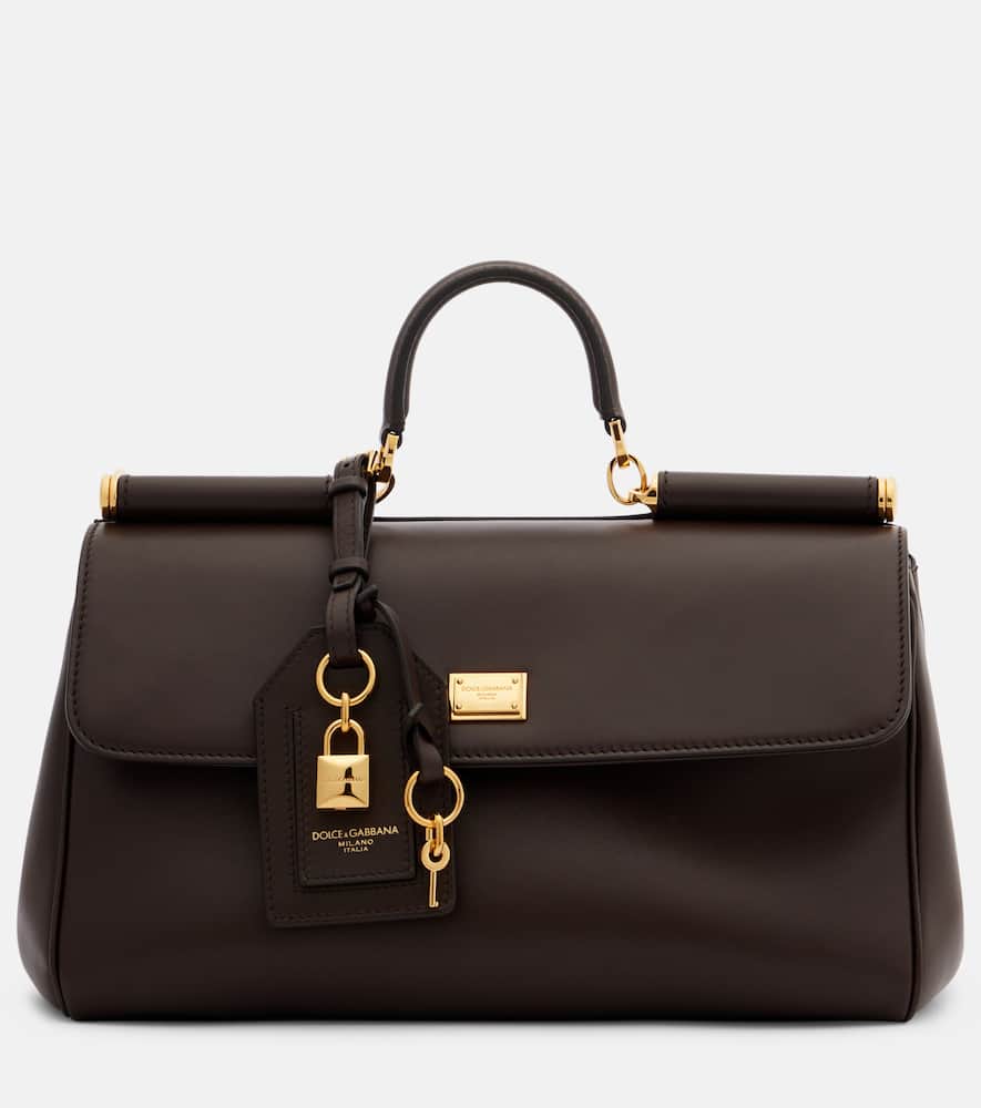 Dolce & Gabbana My Sicily Medium Tote Bag With Handle In Brown