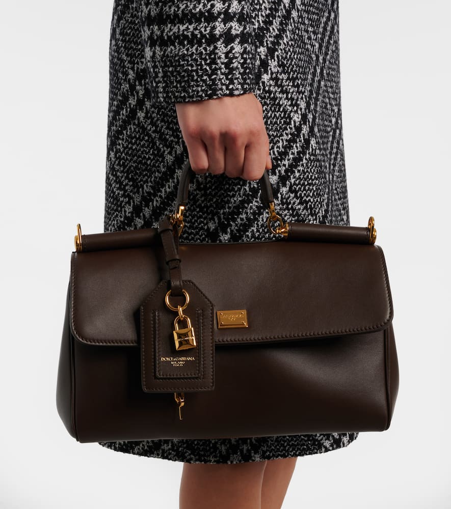 Dolce & Gabbana My Sicily Medium Tote Bag With Handle In Brown