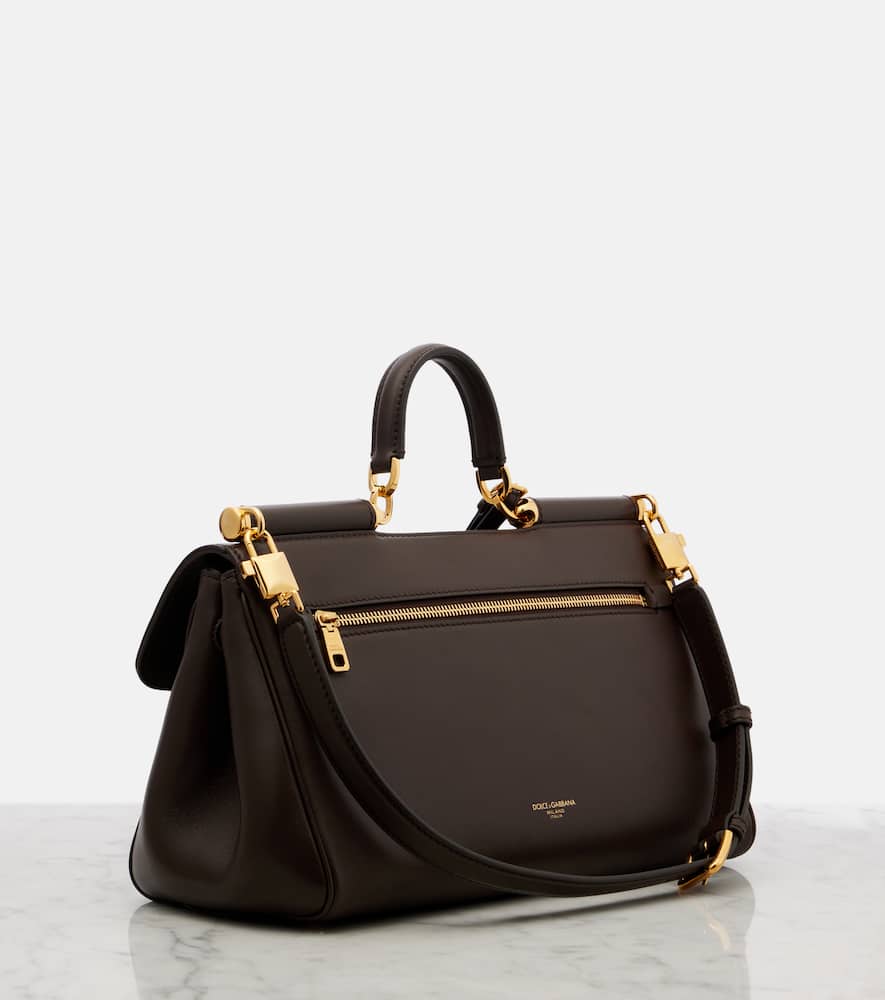 Dolce & Gabbana My Sicily Medium Tote Bag With Handle In Brown