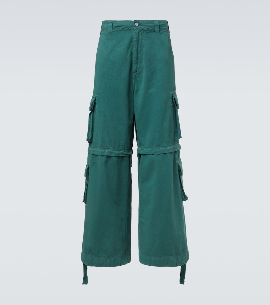 Erl High Rise Cotton Cargo Pants