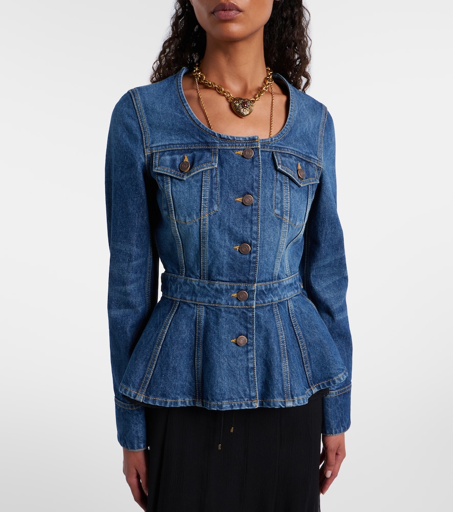  Chloe Chloé Chaqueta De Denim Con Peplum 