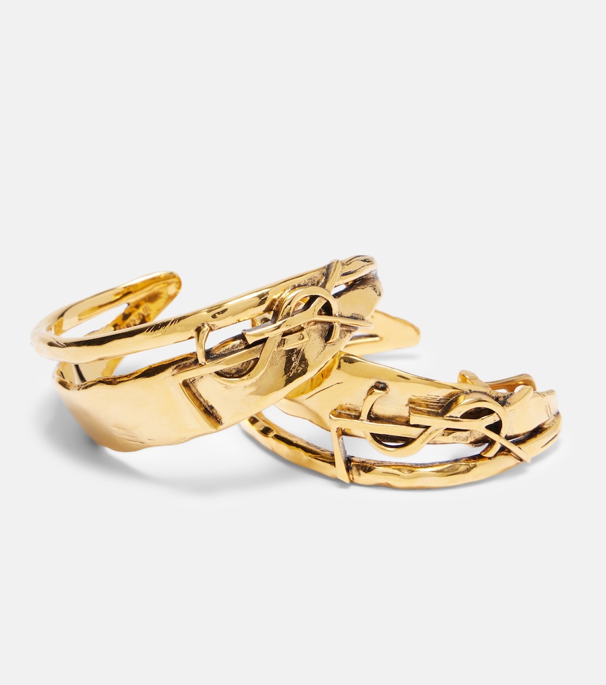  Saint Laurent Saint Laurent Cassandre Large Clip-on Earrings 