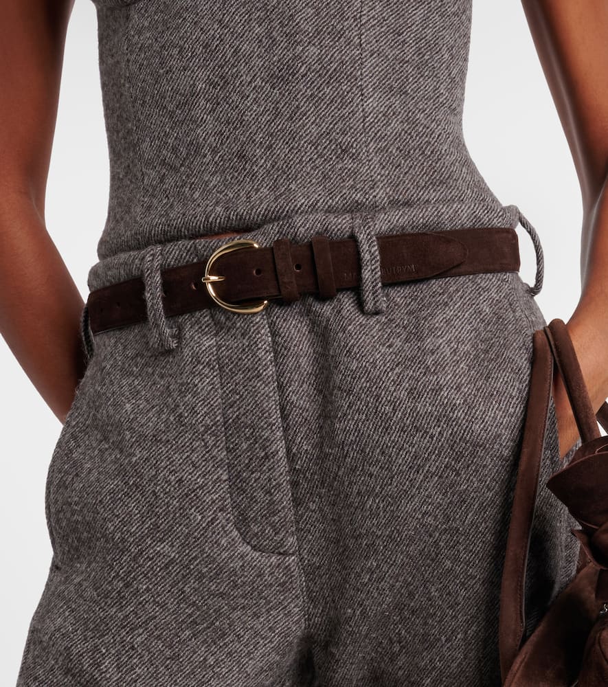 Magda Butrym Suede Belt In Brown
