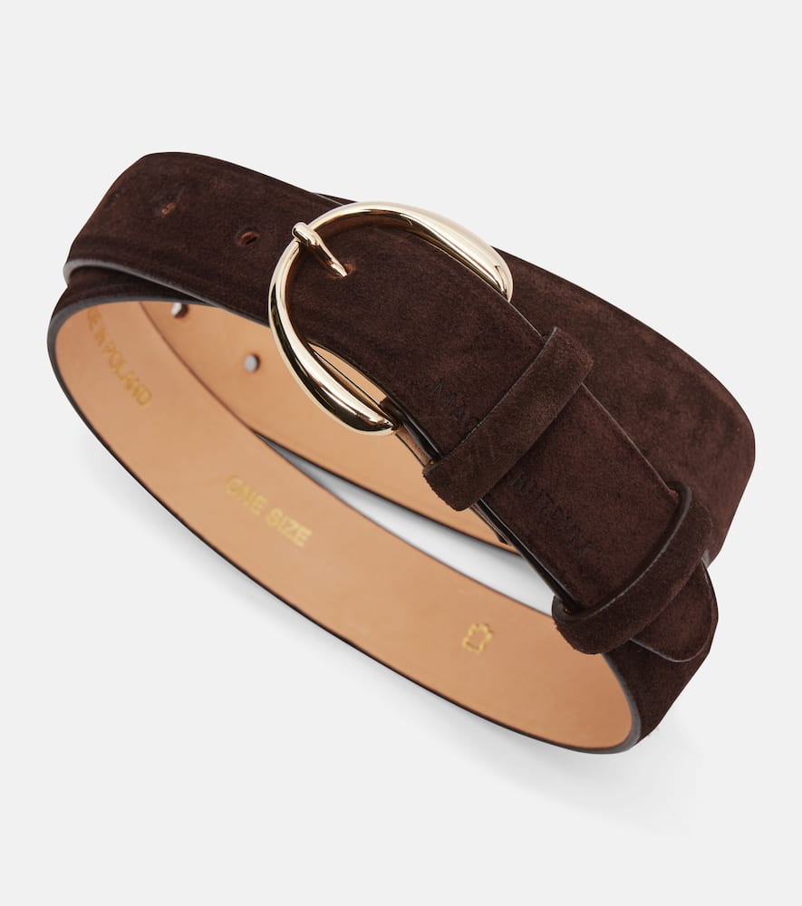Magda Butrym Suede Belt In Brown