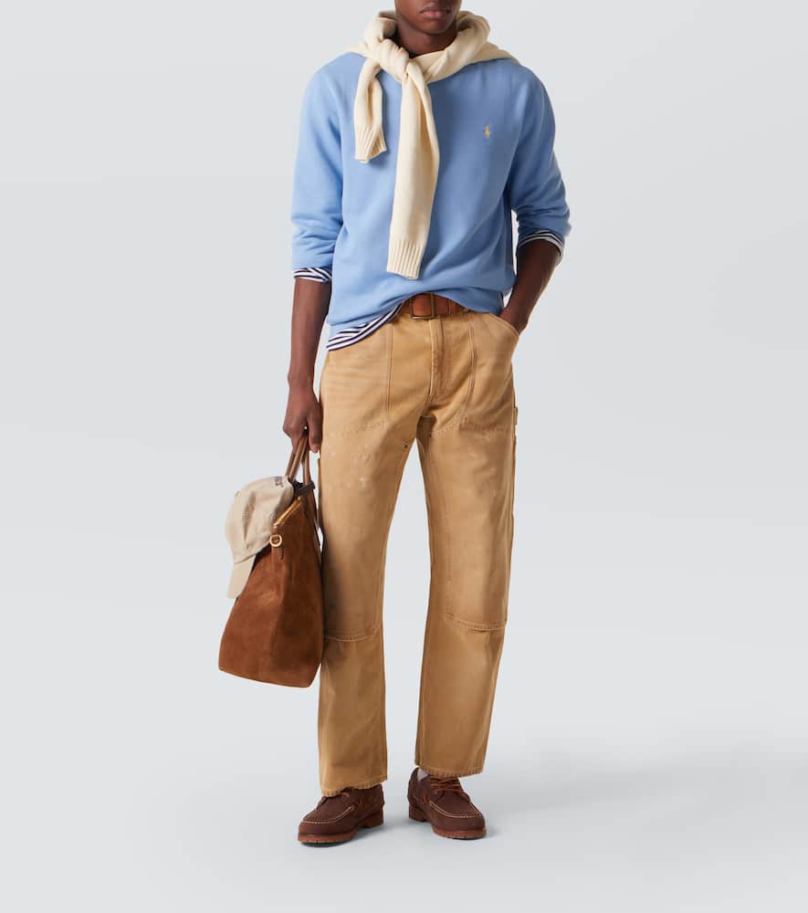 Polo Ralph Lauren Cotton-blend Sweatshirt In Blue