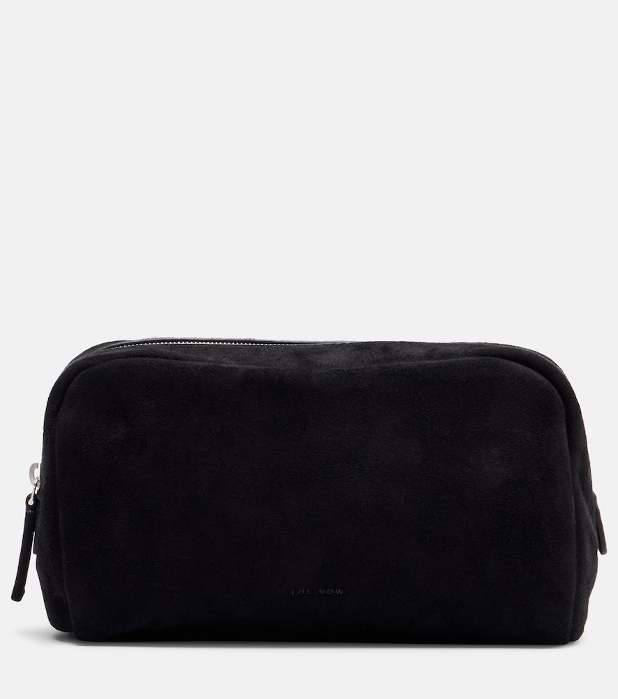 The Row Astra Small suede pouch