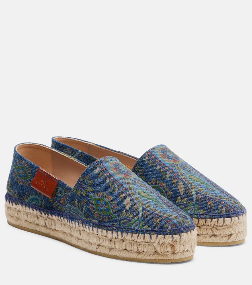 ETRO Etro Printed canvas espadrilles　エトロ プリント キャンバス エスパドリーユ