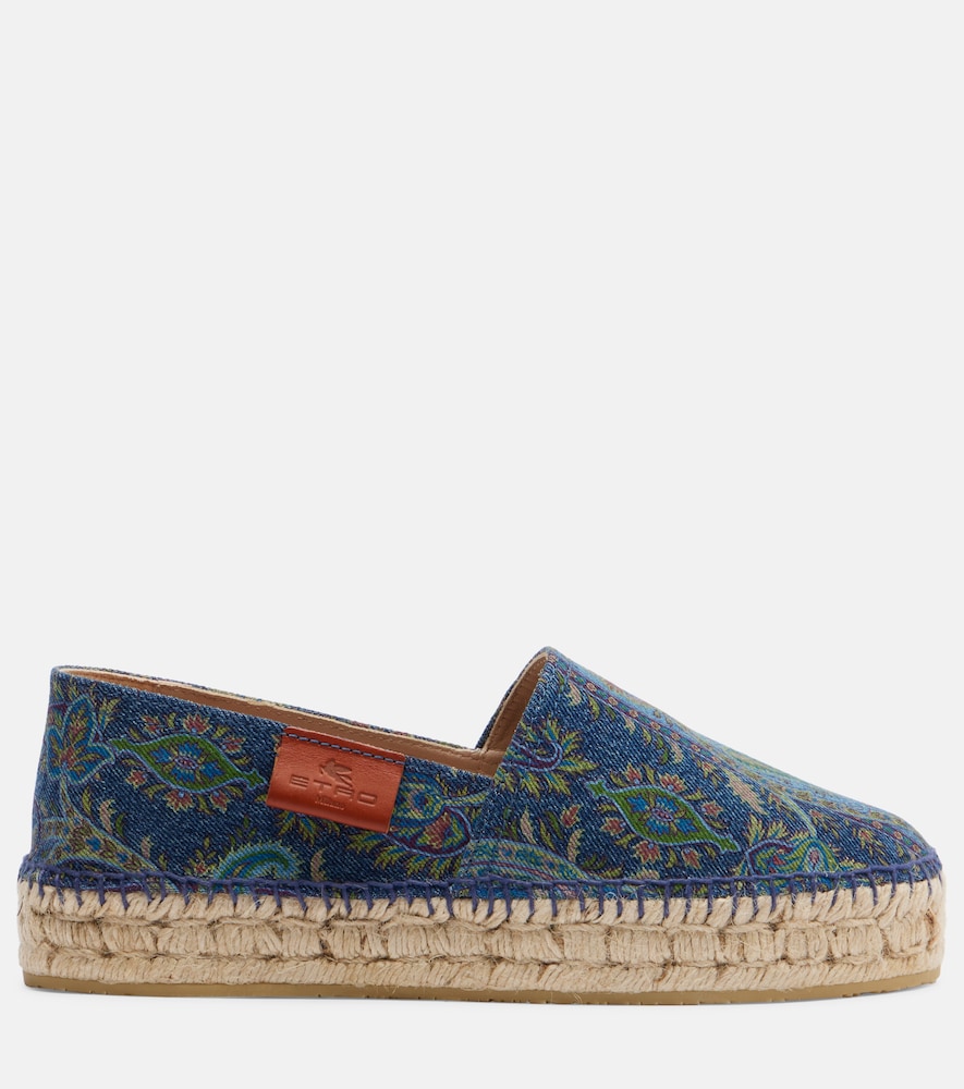 Etro Etro Bedruckte Espadrilles Aus Canvas 