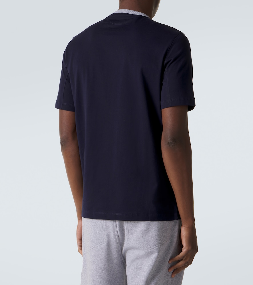  Brunello Cucinelli Brunello Cucinelli Bedrucktes T-shirt Aus Baumwolle 