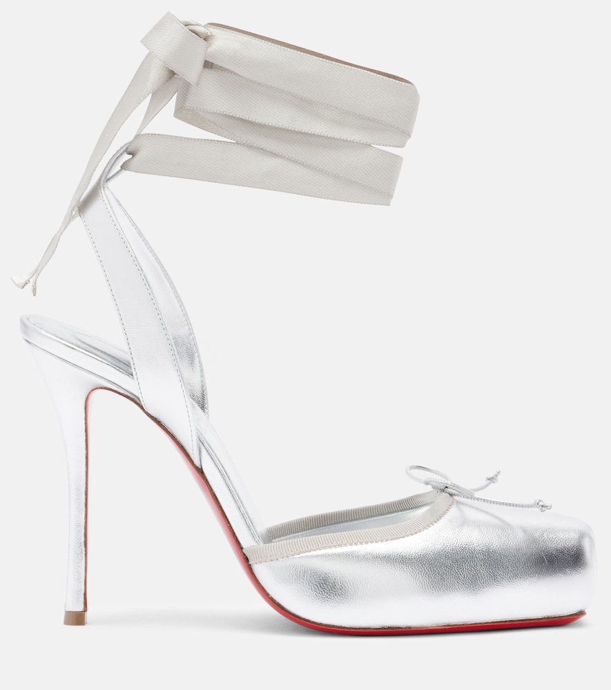  Christian Louboutin Christian Louboutin Cassia Metallic Leather Pumps 