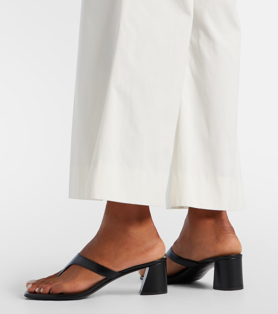Khaite Archer leather thong sandals