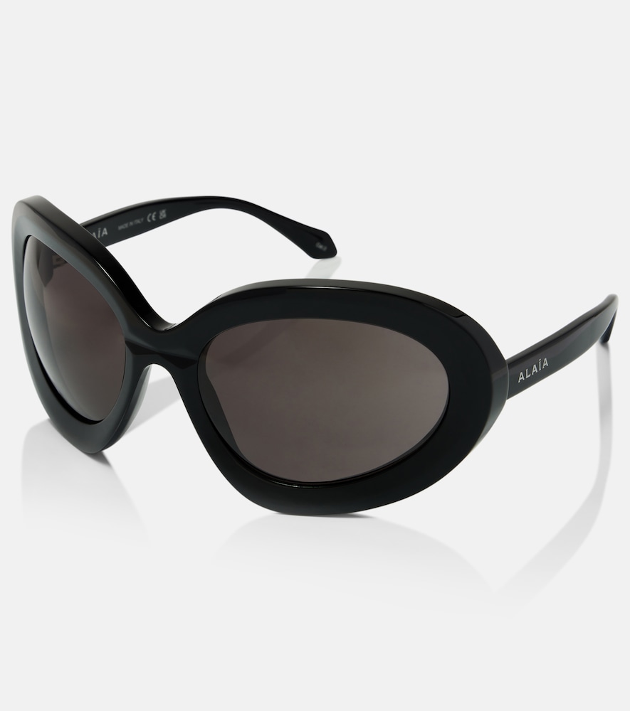  Alaia Alaã¯a Logo Oversized Sunglasses 