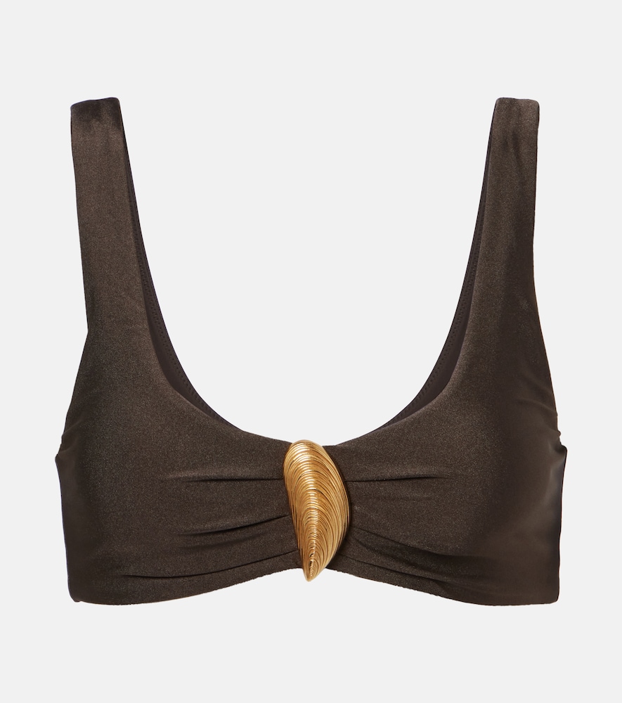 Simkhai Veyra appliqué bikini top