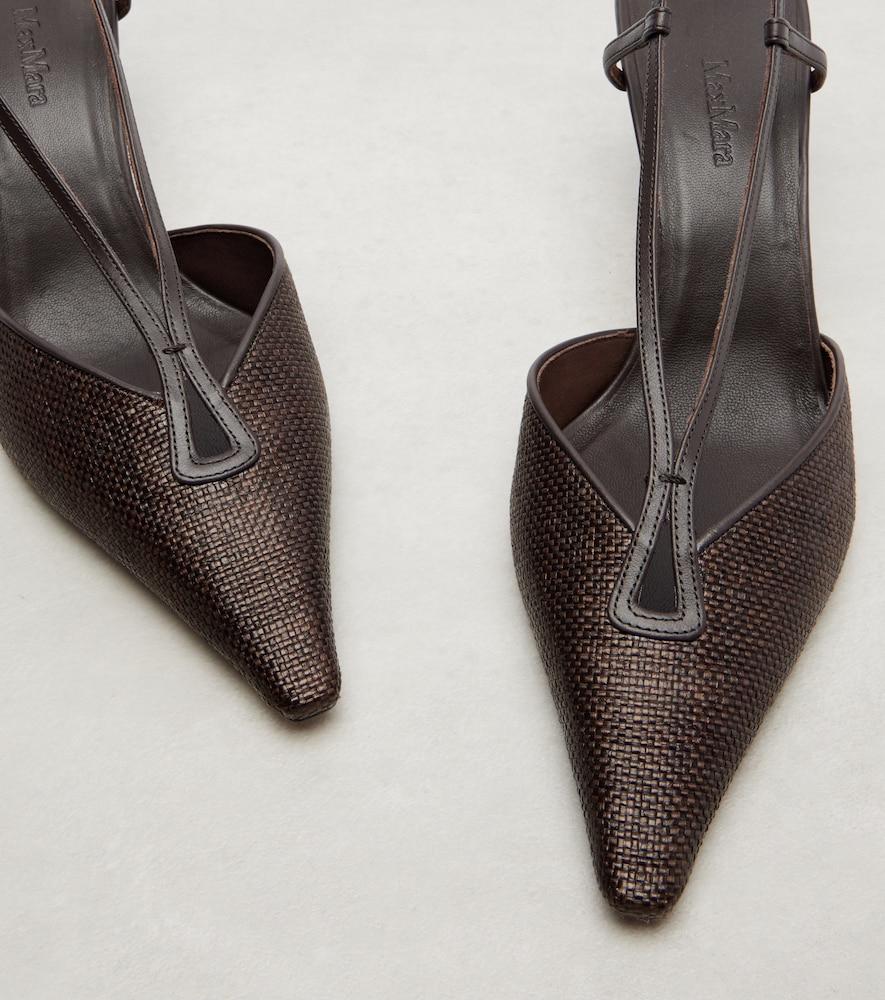  Max Mara Max Mara Slingback-pumps Mit Leder 
