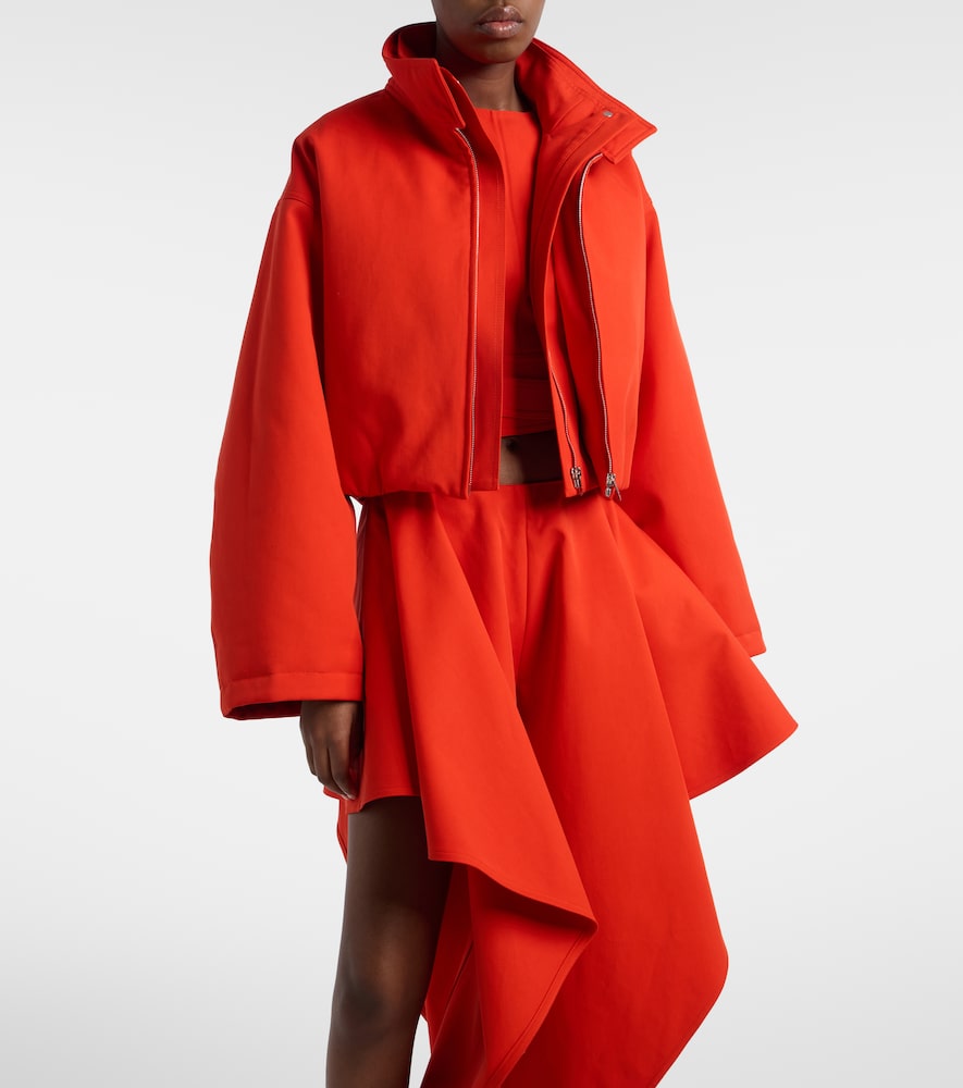 Alaïa Layered cotton bomber jacket