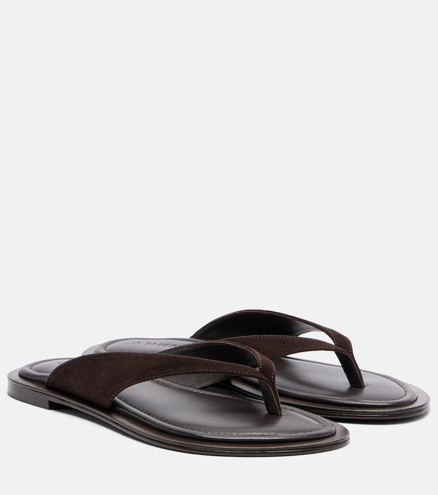 A.emery Women's Brown Viola Suede Thong Sandals UK Size 3 - Mytheresa