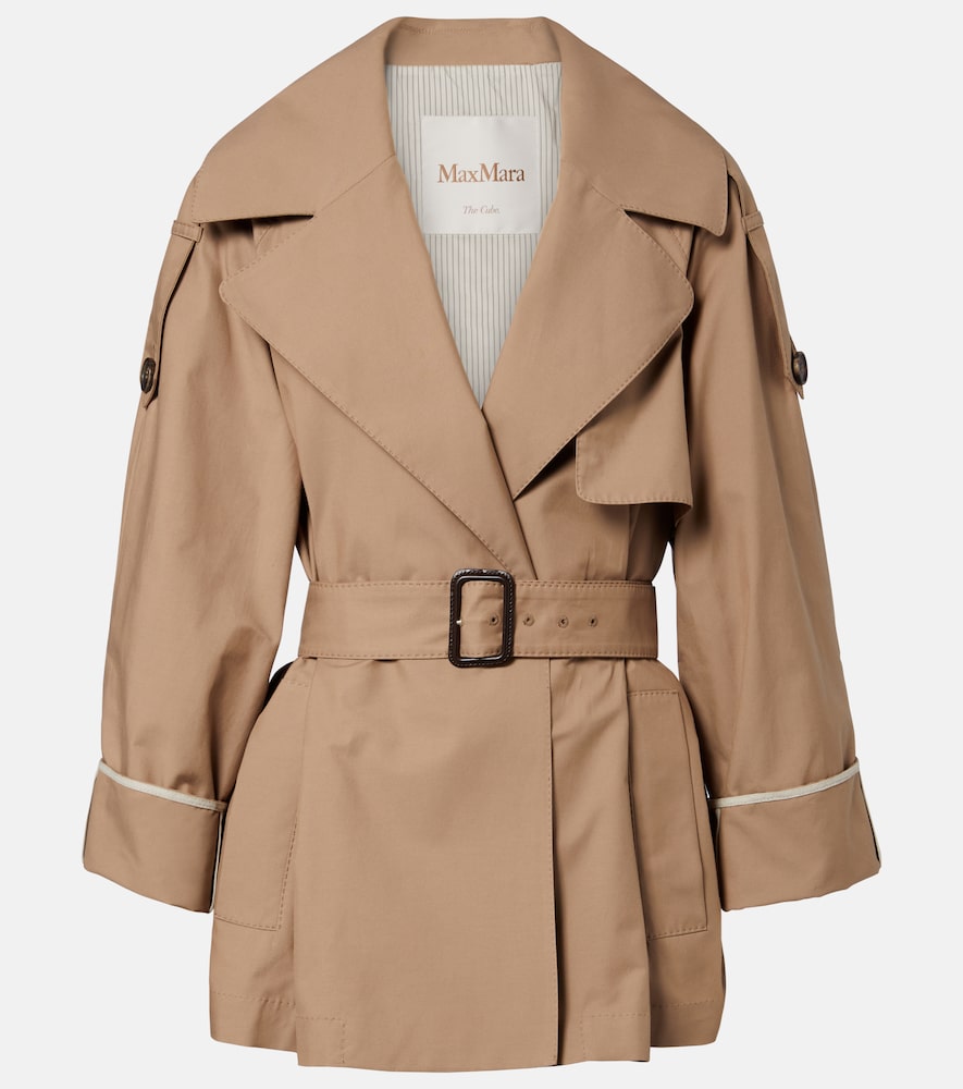 Cappotto Clara in misto cotone a portafoglio
