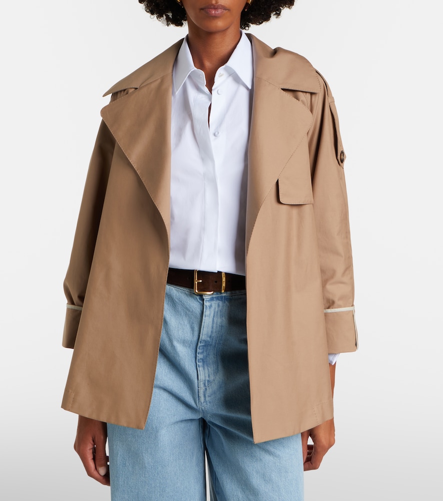 Clara Cotton-Blend Gabardine Trench Coat