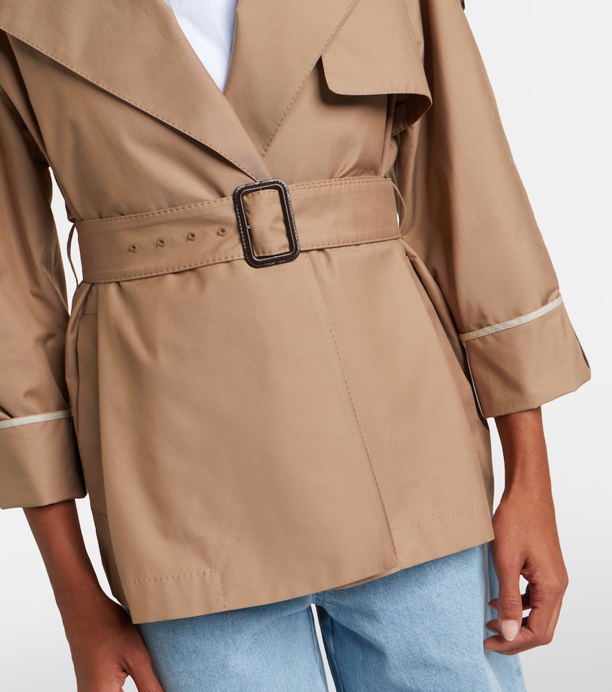 Clara Cotton-Blend Gabardine Trench Coat