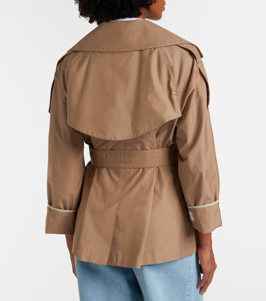 Clara Cotton-Blend Gabardine Trench Coat