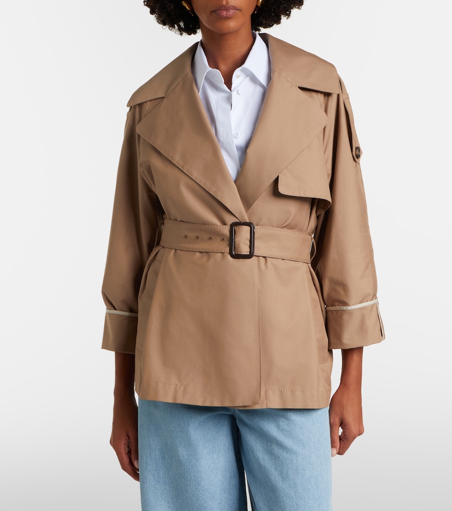 Clara Cotton-Blend Gabardine Trench Coat