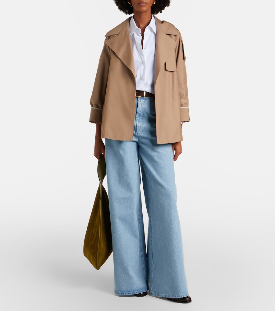 Clara Cotton-Blend Gabardine Trench Coat