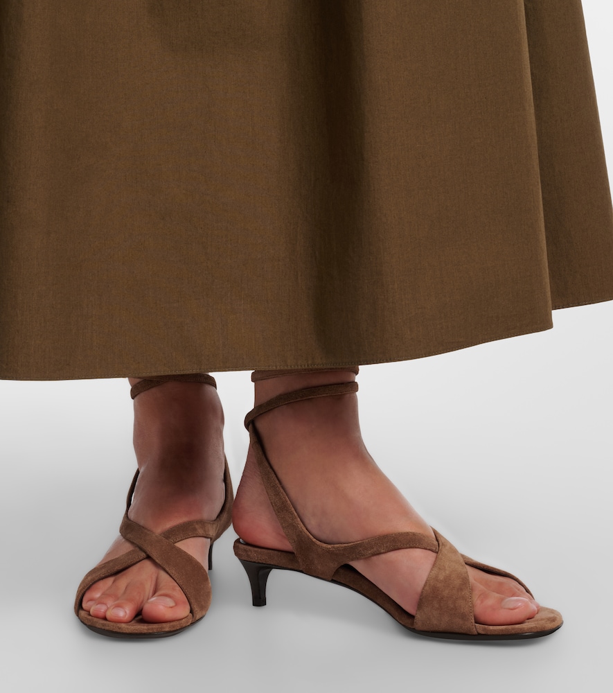 Khaite Liria suede sandals
