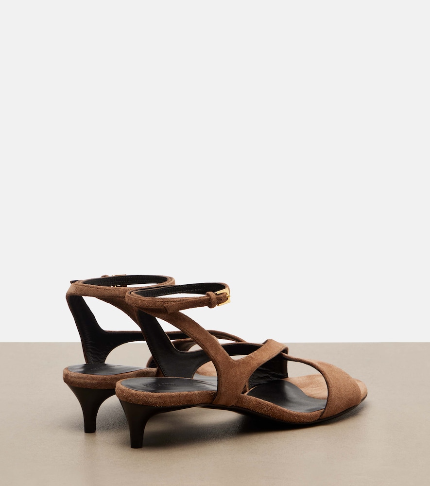  Khaite Khaite Sandalen Liria Aus Veloursleder 