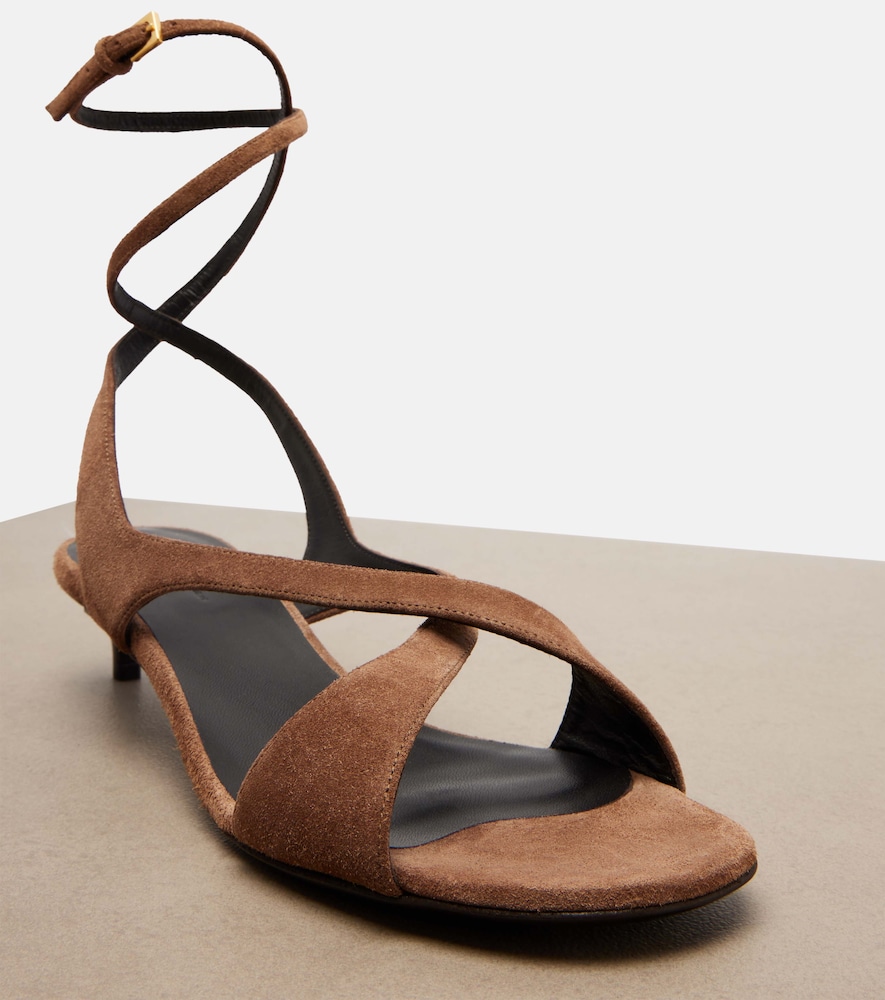  Khaite Khaite Sandalen Liria Aus Veloursleder 