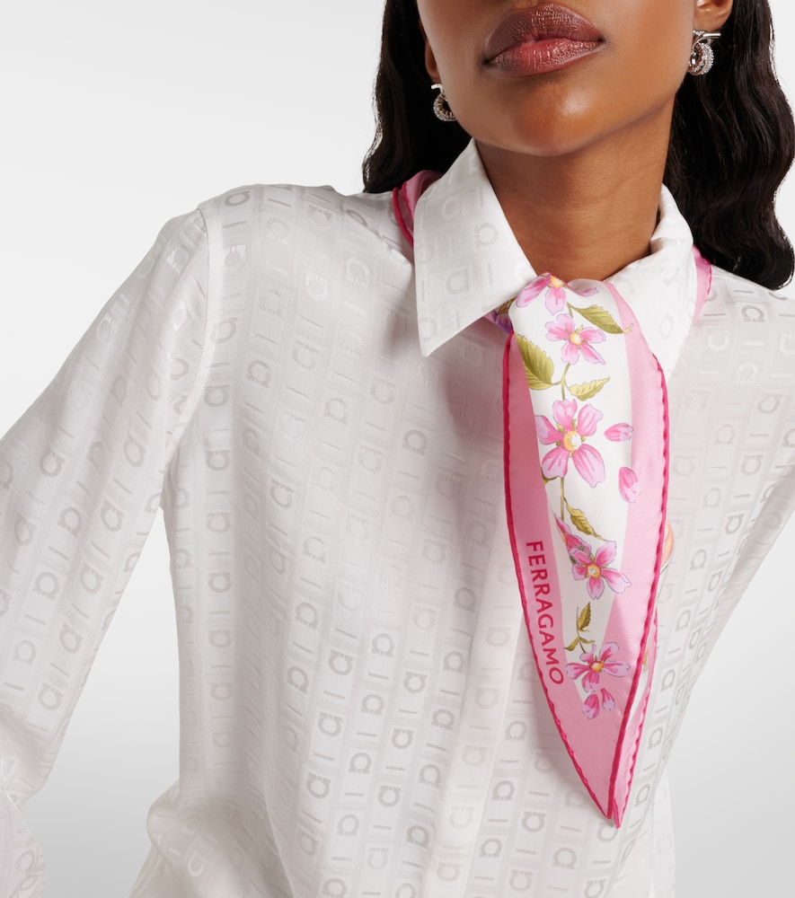 Ferragamo Floral silk scarf