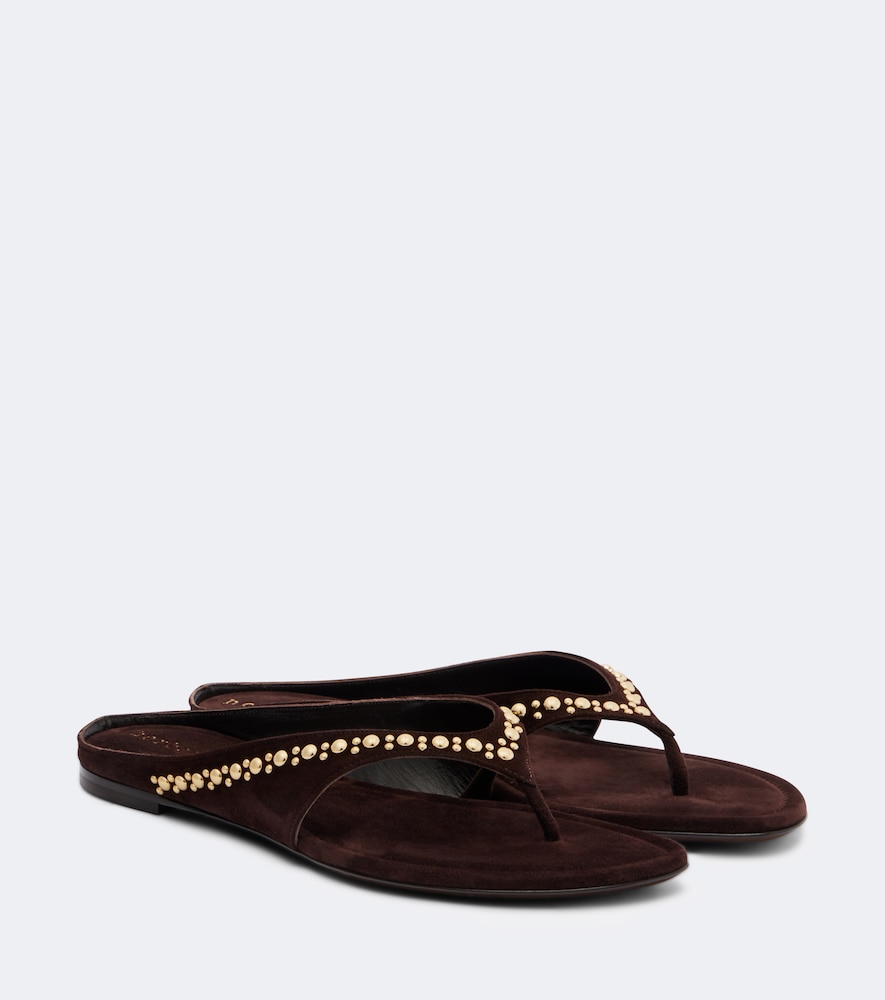 Zehensandalen Sun-kissed aus Veloursleder