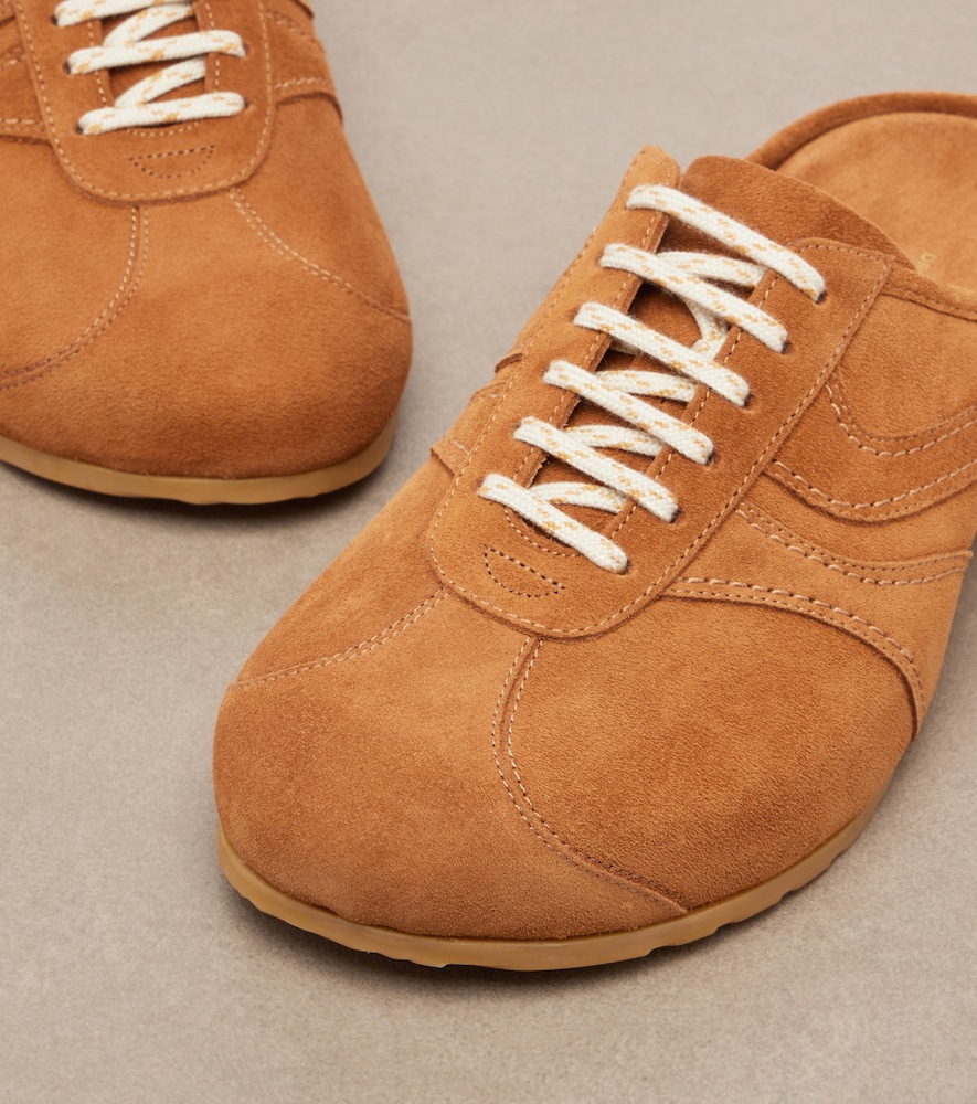 Suede Mules