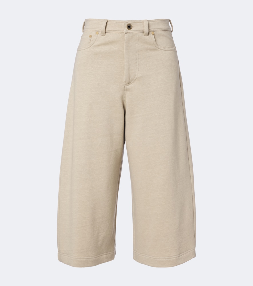 Bermuda-Shorts aus Baumwolle und Leinen