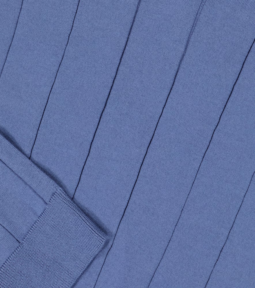 Brunello Cucinelli Cotton Sweater Vest In Blue