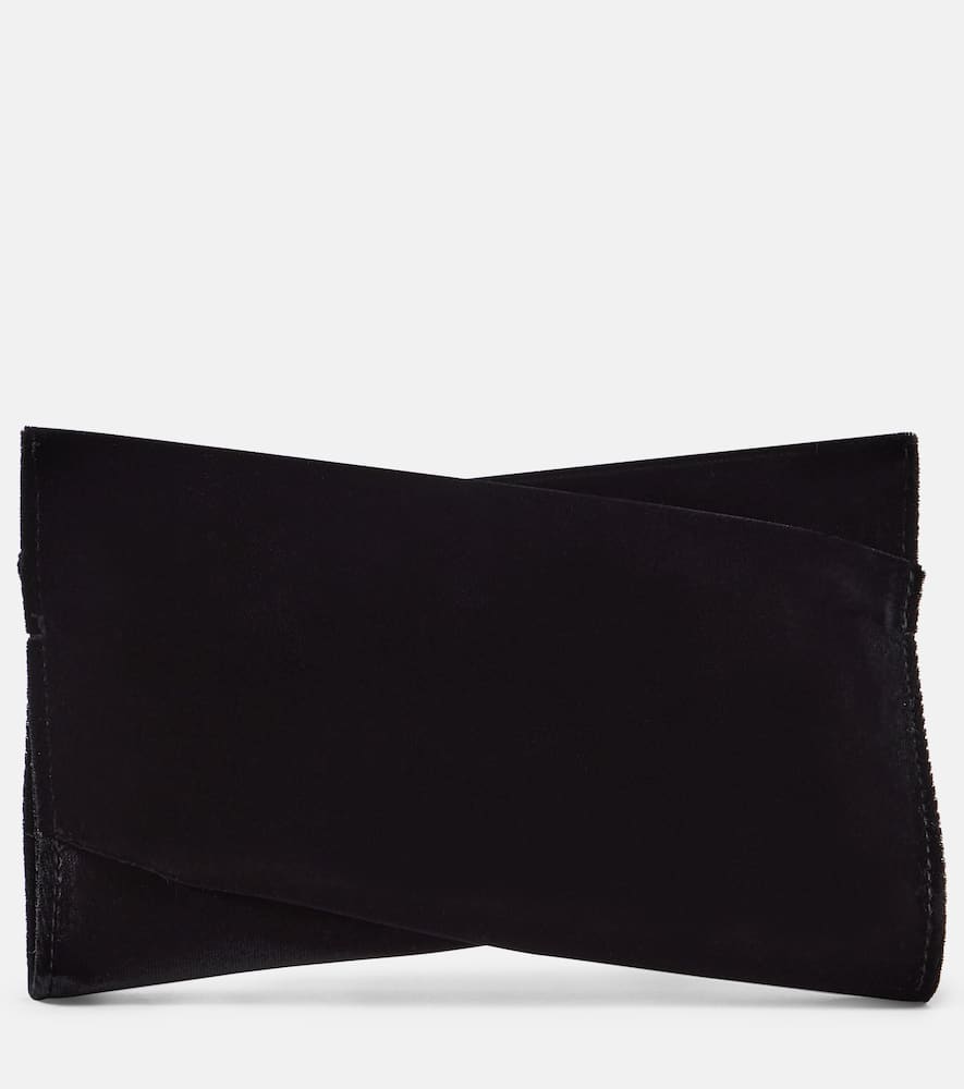 Christian Louboutin Loubitwist Small cotton velvet clutch
