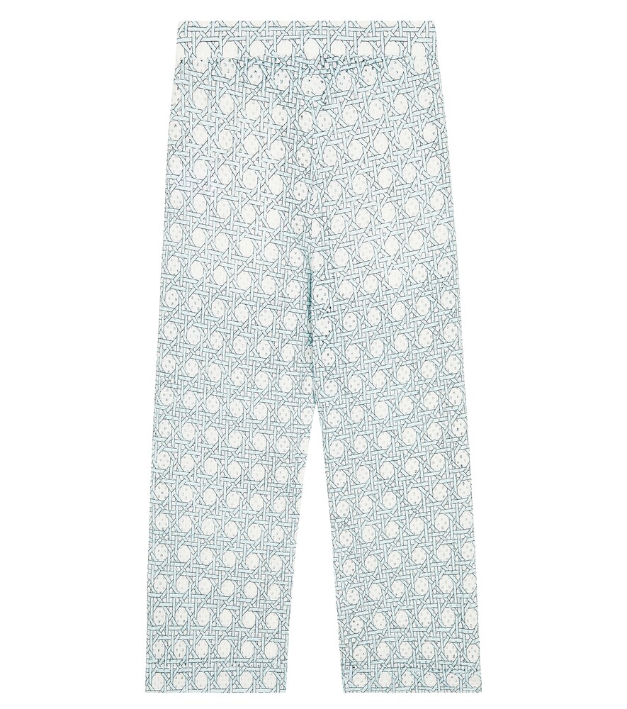  Marysia Bumby Marysia Bumby Montauk Printed Pointelle Wide-leg Pants 