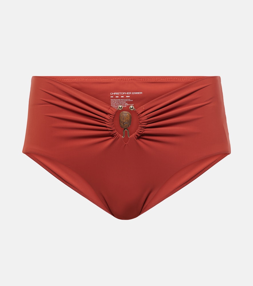 Christopher Esber Culotte de bikini taille haute ornements 133 €