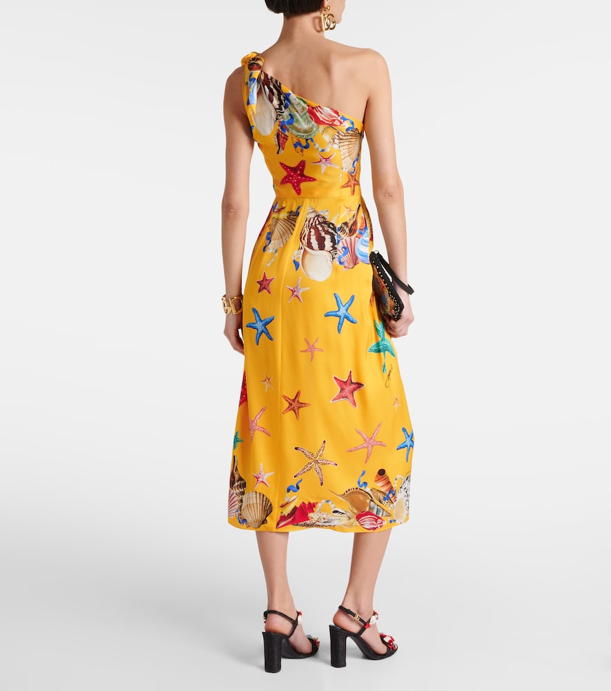  Dolce&gabbana Dolce&gabbana Capri Printed Silk-blend Midi Dress 