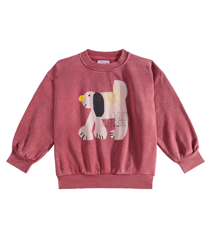 Bobo Choses Fairy Dog Cotton Jersey Sweatshirt In Red
