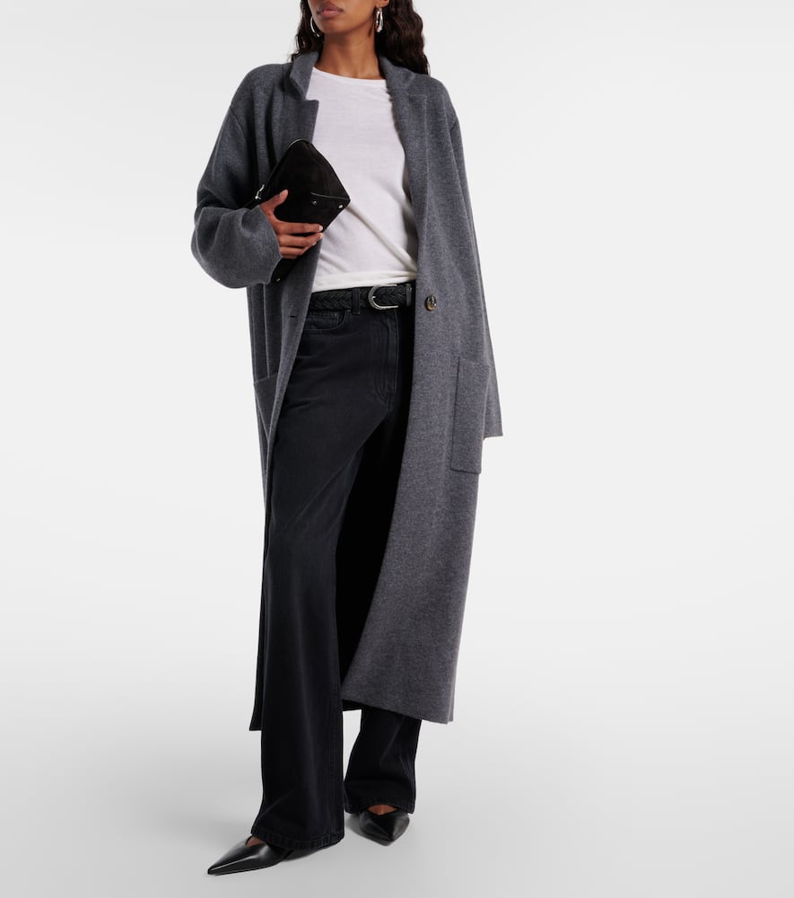 Lisa Yang Amie Cashmere Coat In Grey