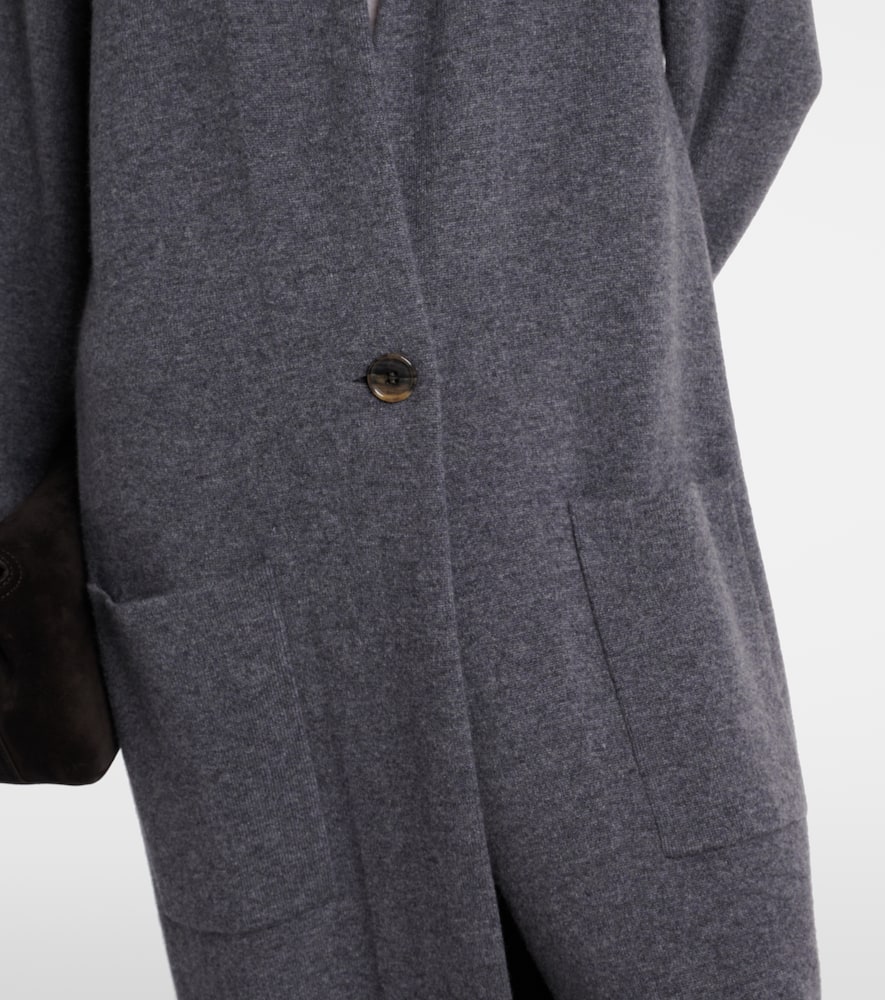 Lisa Yang Amie Cashmere Coat In Grey