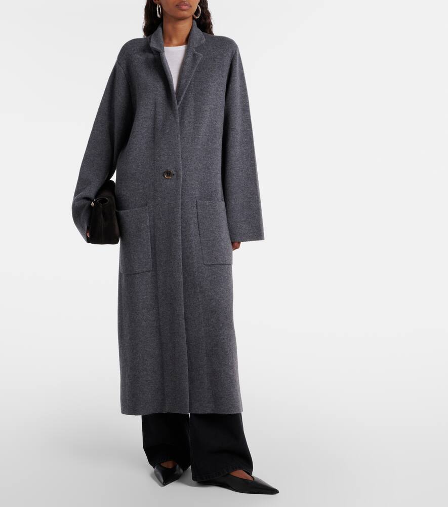 Lisa Yang Amie Cashmere Coat In Grey