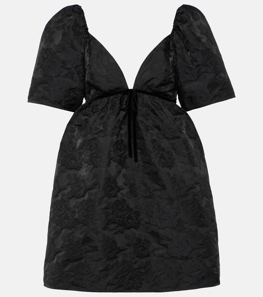 Ganni Floral jacquard minidress