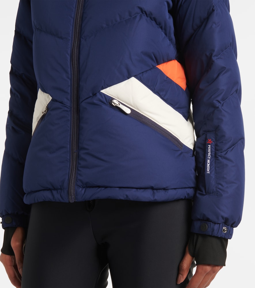 Duvet Houndstooth Down Ski Jacket