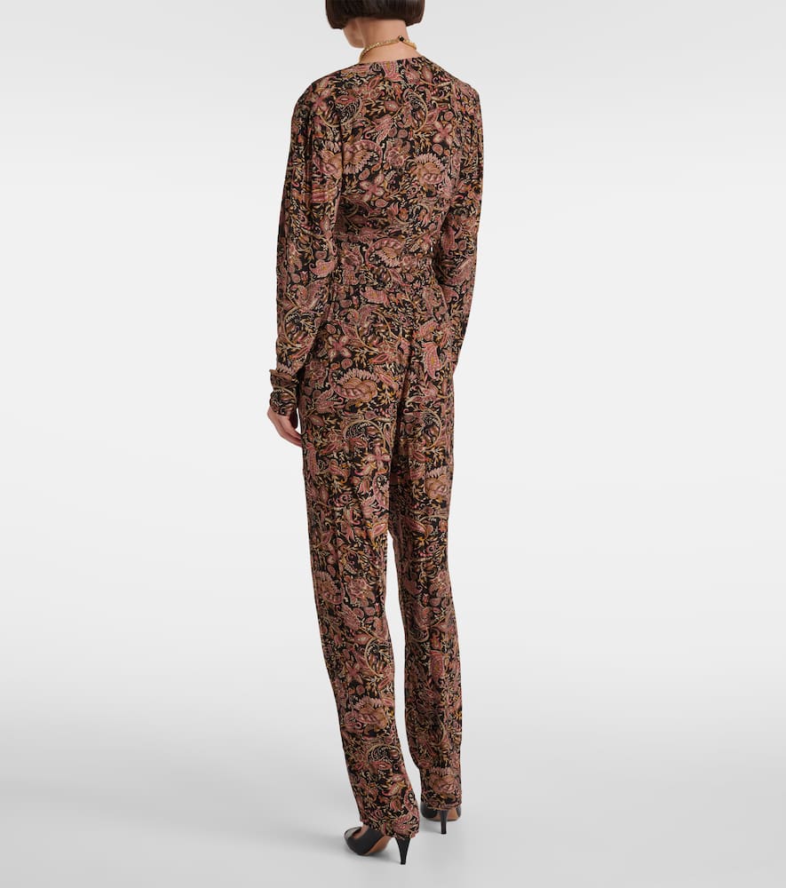 Isabel Marant Étoile Zahera Printed Straight Pants In Multicoloured