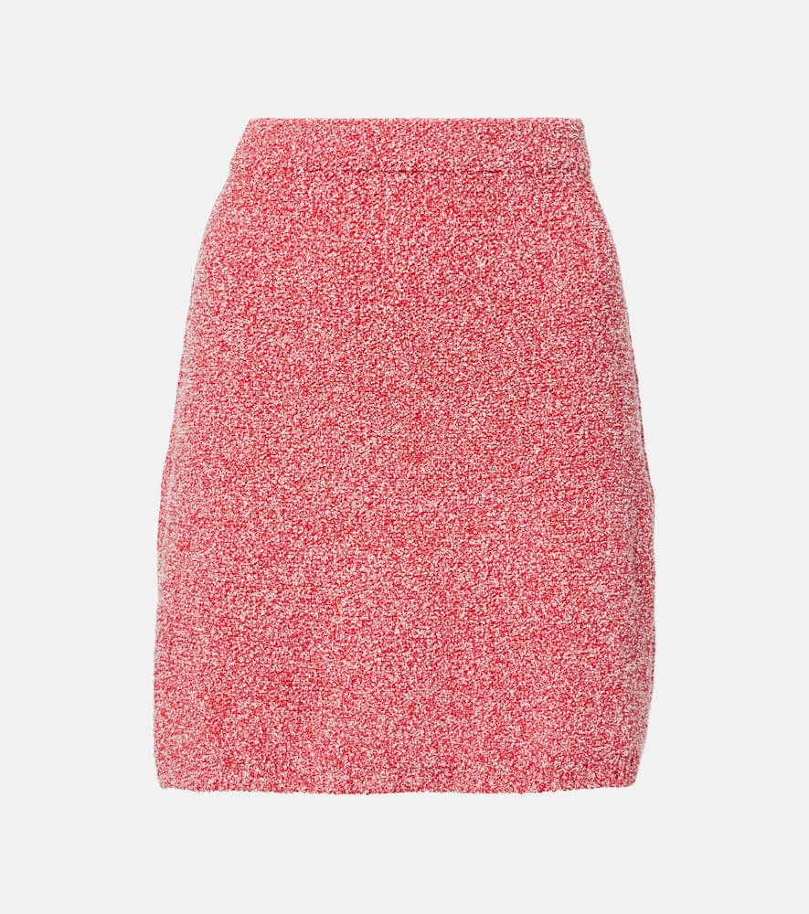 Cotton-blend miniskirt