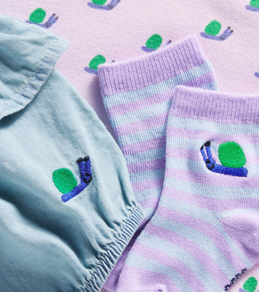  Bobo Choses Bobo Choses Baby Bodysuit, Bloomers And Socks Set 