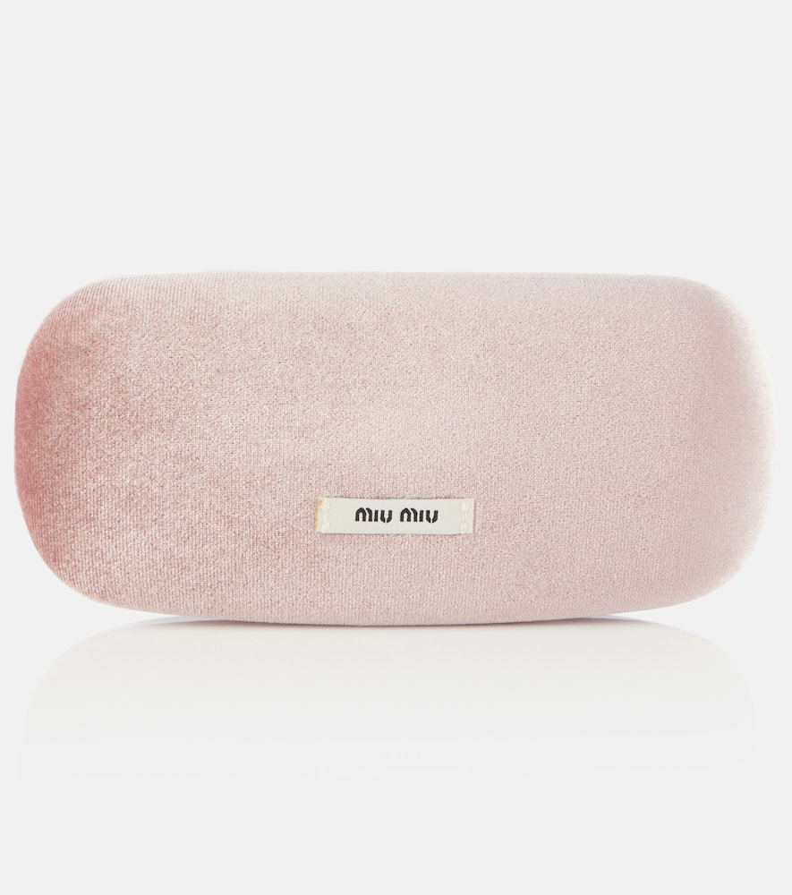 Miu Miu Miu Regard Rectangular Sunglasses In Brown